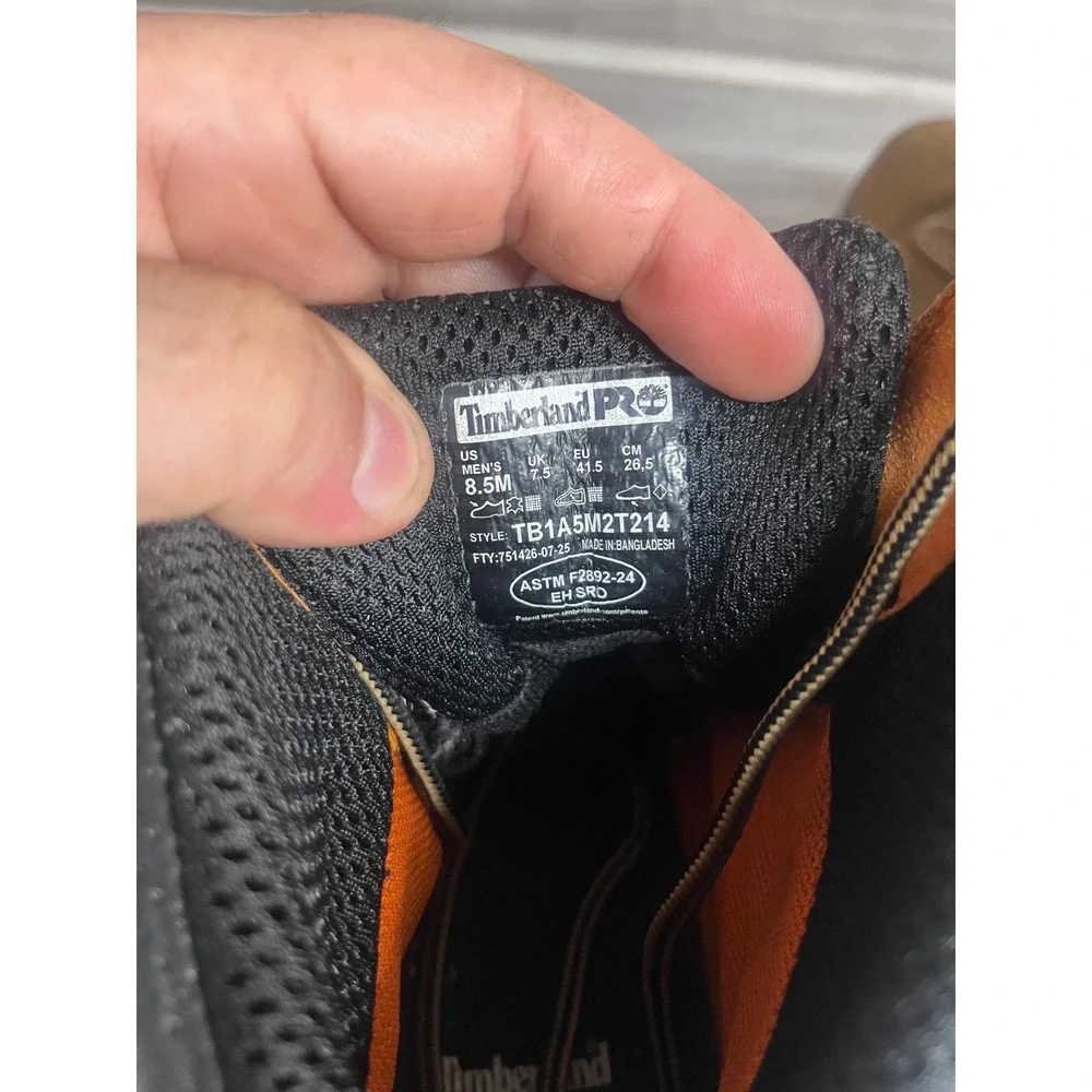 Timberland Pro Titan EV Work Boots Mens 8.5M Brown Good Waterproof